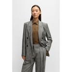 Двубортный пиджак прямого кроя BOSS, цвет patterned - фото 3