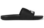 Шлепанцы Adilette Adidas Comfort Slide 'Black White' - фото 2