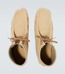 Замшевые мокасины Auralee, бежевый - фото 4