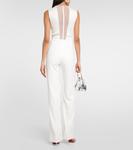 Свадебный расклешенный комбинезон soho Galvan, белый - фото 3