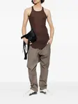 Топ в рубчик Rick Owens, коричневый - фото 2