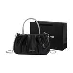 Женская сумка через плечо Pink·Land, Черный (без перламутра) - фото 4