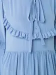 Платье с рюшами Rochas, синий - фото 5