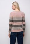 Джемпер Street One GESTREIFTER PULLOVER, Rosa/Mottled Light Pink - фото