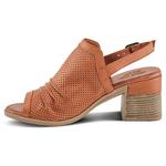 Туфли на блочном каблуке Noctium Spring Step, camel - фото 3