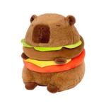 Плюшевая игрушка капибара в виде бургера, высота 25 см HOUDASHI, Hamburger Capybara - фото