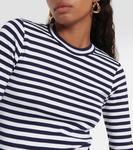 Хлопковый топ в полоску POLO RALPH LAUREN, синий - фото 4