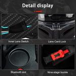 Шлем мотоциклетный ACLFFSHOP, черный / синий - фото 5