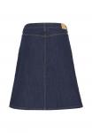 Юбка PULZ A-line skirt, Un Washed Denim/Dark-Blue Denim - фото 12