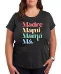 Футболка с рисунком Madre Mami Mama Plus Size Hybrid Apparel, серый - фото
