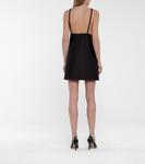 Мини-платье из эластичного кади Prada, черный - фото 3