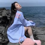 ZIAREL Рубашка Unisex Blue Lapel Moderate - фото 7