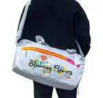 Nike Полиэстеровый узорчатый наплечный рюкзак унисекс белый, Blue Scratch Marks - фото 4