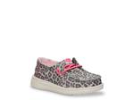Слипоны HEYDUDE Wendy Slip-On Sneaker - Kids', Multicolor Leopard Print - фото