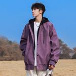 WARRIOR Куртка унисекс, Purple+Black (Mock Two-Piece Windproof and Waterproof Clothing Sets) - фото 11