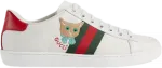 Кроссовки Gucci Wmns Ace Cat Embroidery, белый - фото