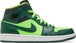 Кроссовки Air Jordan 1 Mid Hulk, зеленый - фото