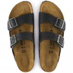 Сандалии Birkenstock Arizona Natural Leather Oiled, черный - фото 6