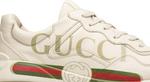 Кроссовки Gucci Rhython Leather Sneaker Logo, белый - фото 3