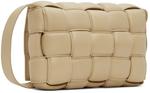 Бежевая стеганая сумка через плечо Cassette Bottega Veneta - фото 3