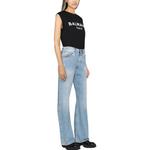 Футболка без рукавов с принтом логотипа BALMAIN, черная - фото 4