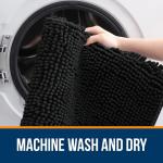 Коврик для ванной Olanly, 60х40 см, черный - фото 4