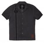 Футболка-поло King Kerosin Ride Fast Dragstrip, черная - фото