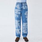 Стираные джинсы slogan ADER ERROR, синий - фото 9