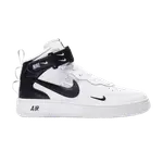 Кроссовки Nike Air Force 1 Mid LV8 GS 'White Black', белый - фото