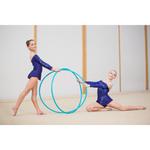 Обруч гимнастический 85см бирюзовый DOMYOS, синий - фото 8