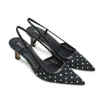 Кожаные босоножки на шпильке сейчас Michael Kors, черный - фото 2