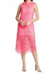 Кружевное платье-миди AKNVAS без рукавов mallie, розовый - фото