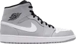 Кроссовки Air Jordan 1 Mid Wolf, серый - фото
