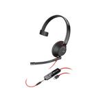 Проводная гарнитура Plantronics Poly C5210-C single-ear, черный - фото