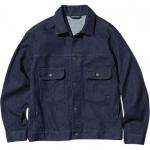 Джинсовая куртка UNIQLO Unisex, 68 синий - фото