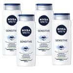 Набор мужских гелей для душа NIVEA MEN 4x500мл - фото