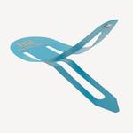 BALENCIAGA Женский набор из 2-х больших заколок Holli XXL в бирюзовом цвете - фото 3