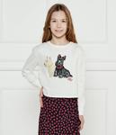 Кофта детская Ralph Lauren с изображением собак, белый - фото