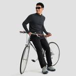 Джек Вулфскин Поло Мужская Тёмно-морская синяя, Пурпурно-серая - фото 7