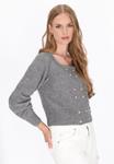 Кардиган DreiMaster Cardigan, Grey Melange/Grey - фото 3