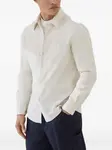 Рубашка с карманом Brunello Cucinelli, нейтральный - фото 3