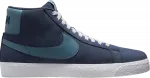 Кроссовки Nike Zoom Blazer Mid SB 'Navy Aqua', синий - фото