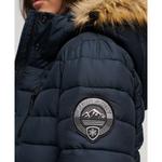 Куртка Superdry Fuji Longline Puffer, синий - фото 3
