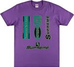 Футболка Supreme Multi Logos Tee 'Purple', фиолетовый - фото