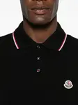 Поло с нашивкой-логотипом Moncler, черный - фото 4