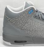 Кроссовки Air Jordan 3 Retro GS Cool Grey Blue Glow, серый - фото 5