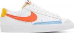 Кроссовки Nike Wmns Blazer Low '77 'White Orange', белый - фото