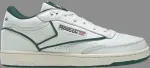Кроссовки club c mid 2 'chalk dark green' Reebok, белый - фото
