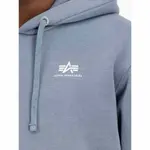 Худи Alpha Industries Basic Small Logo, синий - фото 5