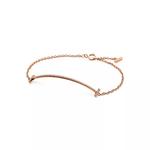 Браслет Tiffany & Co. T Smile, розовое золото/бриллианты - фото 2